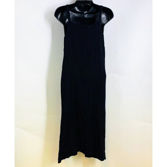 J.Nna‎ Women's Crepe Button Down Square Neck Sleeveless Maxi Dress Size M - Picture 2 of 12